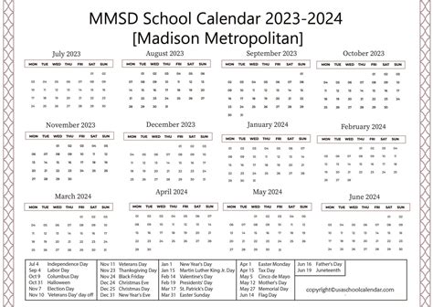 Mmsd Calendar 22 23